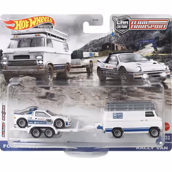 Hot Wheels Team Transport Ford RS200 and Rally Van
