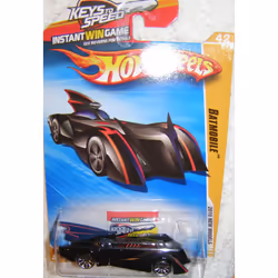 Hot Wheels 2010 New Models Keys to Speed Card 42/44 Batmobile