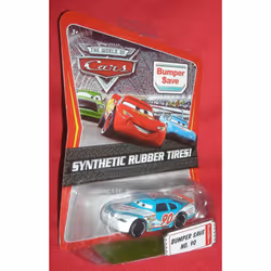 Disney / Pixar CARS Movie 1:55 Die Cast Car Motor Speedway of the South #90 Bumper Save Synthetic Rubber Tires Exclusive