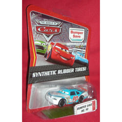 Disney / Pixar CARS Movie 1:55 Die Cast Car Motor Speedway of the South #90 Bumper Save Synthetic Rubber Tires Exclusive
