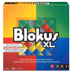 Mattel Games Blokus XL Board Games for Family Night Brain Games for 2 to 4 Players Oversized Board and Pieces (Amazon Exclu ...