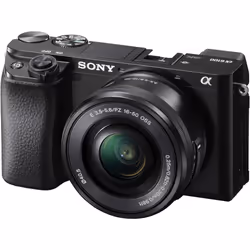 Sony Alpha A6100 Mirrorless Camera with 16-50mm Zoom Lens  Black (ILCE6100L/B)