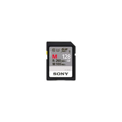 Sony 128GB SDXC Secure Digital Flash Memory Card - EXTRA PROfessional Series Class 10 UHS-II/U3 (Read 260MB/s Write 100MB/s) - SFG1M