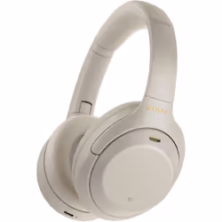 Sony WH-1000XM4 Silver Noise-Cancelling Over-Ear Wireless Headphones