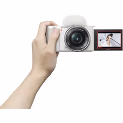 Sony ZV-E10 Mirrorless Camera with 16-50mm Lens (White) - Additional view 10
