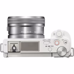Sony ZV-E10 Mirrorless Camera with 16-50mm Lens (White) - Additional view 4