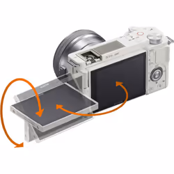 Sony ZV-E10 Mirrorless Camera with 16-50mm Lens (White) - Additional view 9