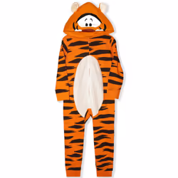 Disney Winnie The Pooh and Tigger Boys Costume Zip Up Hooded Cosplay Coverall for Infant Baby and Toddler