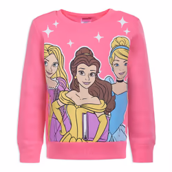 Disney Princess Girls Cinderella  Rapunzel and Belle Long Sleeve Shirt