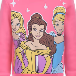 Disney Princess Girls Cinderella  Rapunzel and Belle Long Sleeve Shirt