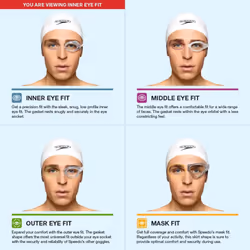 Speedo Unisex-Adult Swim Goggles Optical Vanquisher 2.0 /Color: Smoke