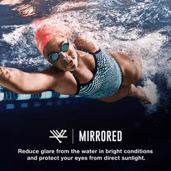 Speedo Unisex-child Swim Goggles Vanquisher 2.0 Junior  Mirrored Blue