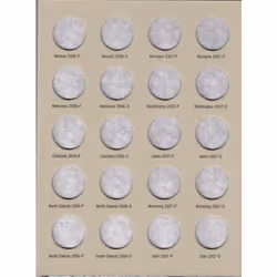 Harris Coin Folder - State Series Quarters Folders Vol II 2004-2008 #8HRS2581
