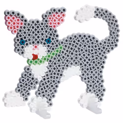 Hama - Box Dog and cat - 2000 Beads and 2 Plates - Iron on Beads Size Midi - Creative Activities