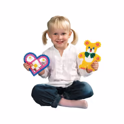 Hama - Box Dog and cat - 2000 Beads and 2 Plates - Iron on Beads Size Midi - Creative Activities