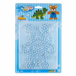 HAMA - Blister Pack of 2 Plates Bear and Dinosaur for Ironing Beads Size Maxi - Creative Activities