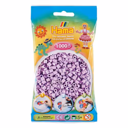 Hama 1,000 Beads in Bag, One Size - Pastel Lilac