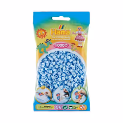 Hama 1,000 Beads in Bag, One Size - Pastel Ice Blue