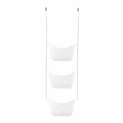 Umbra Bask Shower Caddy, Polypropylene (PP), White, Hanging, Shower caddy, 2 hook(s), 287 mm