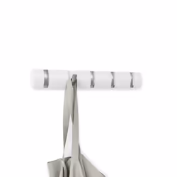 Umbra Flip 5 Wall Mounted Hook, Indoor, Universal hook, White, Rectangle, 508 mm, 31.8 mm