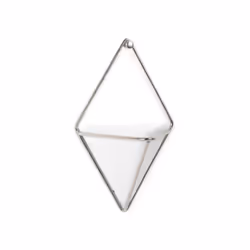Umbra 470753-670, Pot planter, Wall-mounted, Brass, Ceramic, Copper, Resin, Silver, White, Triangle, Indoor