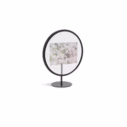 Umbra 1012271-040, Single picture frame, Glass, Black, Table, Wall, Round, 228.6 mm