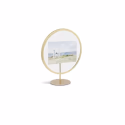 Umbra 1012271-221, Single picture frame, Glass, Gold, Table, Wall, Round, 228.6 mm
