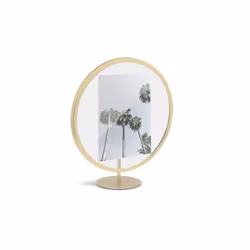 Umbra 1012272-221, Single picture frame, Glass, Gold, Table, Wall, Round, 254 mm
