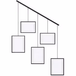 Exhibit Picture Frame Gallery Set, Adjustable Collage Display for 5 Photos, Prints, Artwork and More, Holds two 4x6" and three 5x7" Photos - Additional view 5