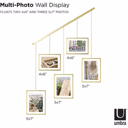 Umbra Photo Frames, Matte Brass, normal