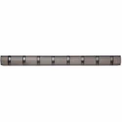 Umbra 8 Flip Wall Mounted Floating Rack â Modern, Sleek, Space-Saving Hanger with Retractable Hooks to Hang Coats, Scarves, ...