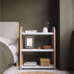 Umbra Bellwood Freestanding Wood Natural, White