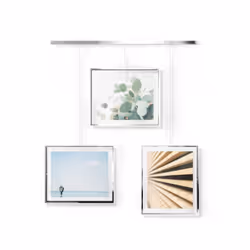 Umbra 1018090-158, Picture frame set, Metal, Chrome, 13 x 18 cm, Rectangular, Modern