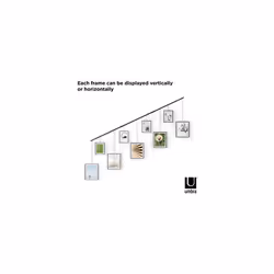 Umbra Exhibit Gallery Frames, Set of 9, 5x7 and 8x10, Black