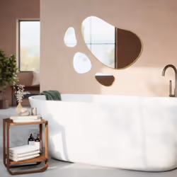 Umbra Hubba wall mirror Oval Brass
