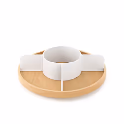 Umbra Bellwood Lazy Susan, Spice organizer, Natural, White, Wood, 30 cm, 300 mm, 300 mm