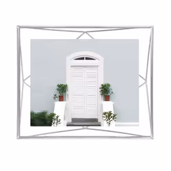 Umbra Prisma Picture Frame  8x10 Photo Display for Desk or Wall  Chrom