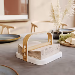 Umbra 1022631-668 napkin holder Natural, White