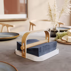 Umbra 1022631-668 napkin holder Natural, White