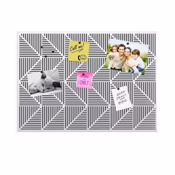 Umbra Trigon Wall Mounted Bulletin Board Magnetic Board and Message Board White