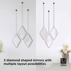 Umbra Dima Mirror Black, Diamond