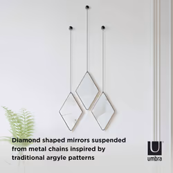 Umbra Dima Mirror Black, Diamond - Additional view 4
