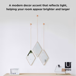 Umbra 358777-880 Dima Mirror Copper, 28.26 x 17.14 x 3.81 cm