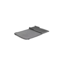 Umbra 1004301-149 UDRY Mini Dish Drying Rack & Microfiber Dish Mat, 20 x 13 in. - Charcoal