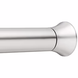 Amazon Basics Tension Curtain Rod, Adjustable 36-54" Width - Nickel, Classic Finial