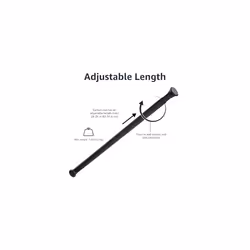 Shower Curtain Tension Rod - 61 to 91.4 cm, Black