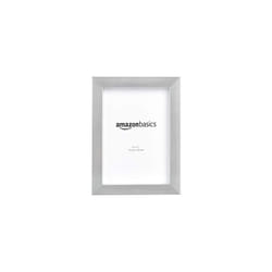 Amazon Basics Rectangular Photo Picture Frame  5 x 7  Pack of 2  Nicke