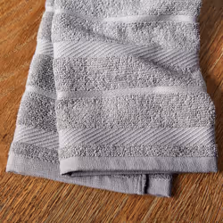KitchenAid Albany Kitchen Towel 4-Pack Set  Grey/White  16""""x26""""