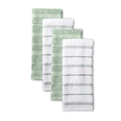 KitchenAid Albany Kitchen Towel 4-Pack Set  Pistachio/White  16""""x26""""