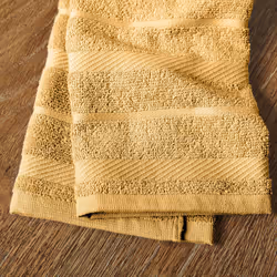 KitchenAid Albany Kitchen Towel 4-Pack Set  Orange Sorbet Yellow/White  16""""x26""""